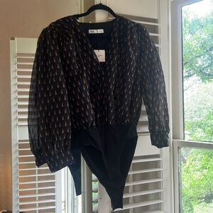 Lipstick print bodysuit